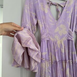 Free People Floral Purple Dress